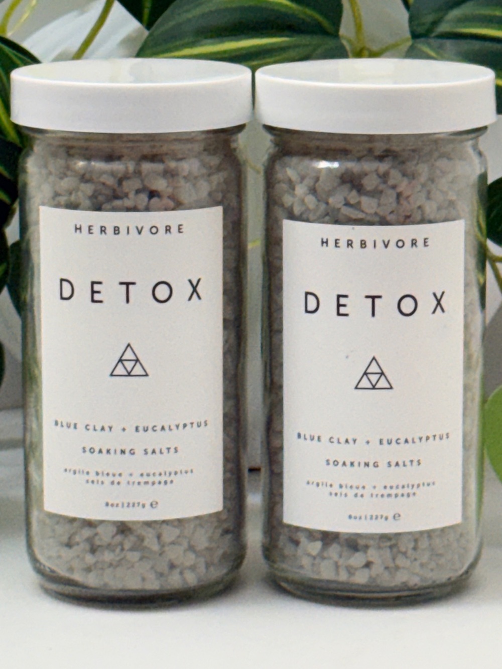 2x HERBIVORE Detox Blue Clay + Eucalyptus Soaking Salts - New & Unused